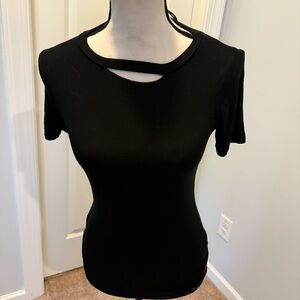 Black Cut-Out Women’s Top nwot